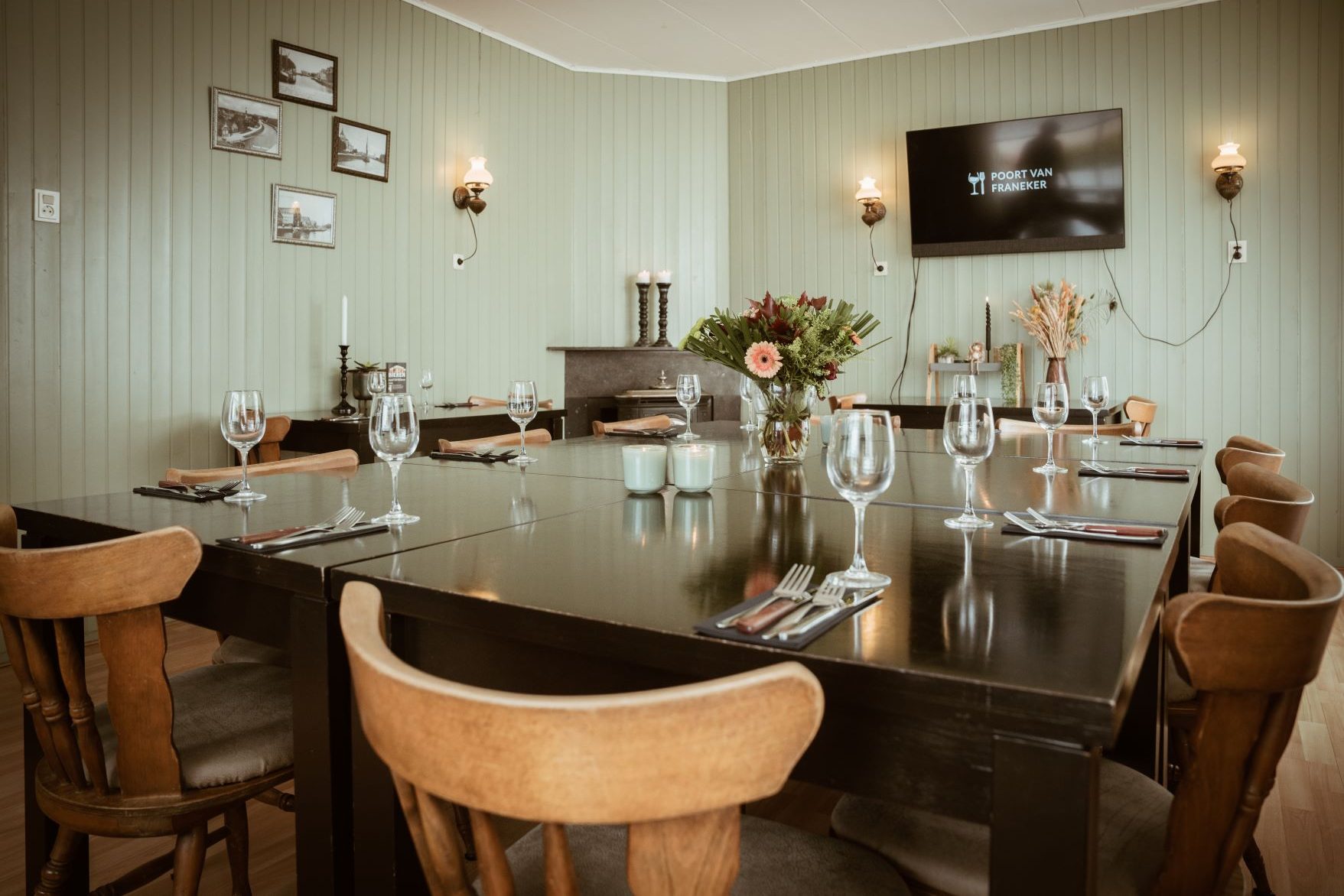 Zalen bijkamer Hotel-Restaurant Poort van Franeker