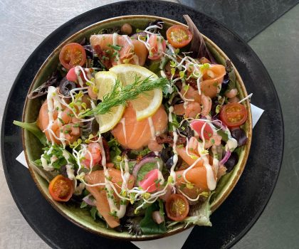 Maaltijdsalade Zalmbonbon Poort van Franeker